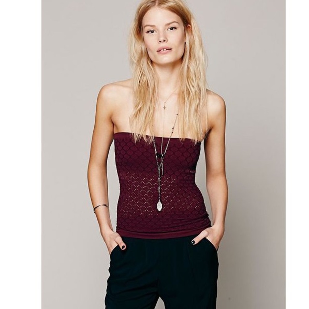 Free People- Honey Textured Tube Top
